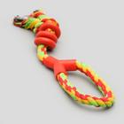 Игрушка тренировочная канатная «Спираль», до 140 г, до 40 см, микс цветов - Фото 2