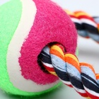 Игрушка тренировочная канатная «Восьмёрка с мячом», до 28 см, до 170 г, цвет МИКС  (артикул 599532)  большой выбор товаров оптом и в розницу по низким ценам с доставкой