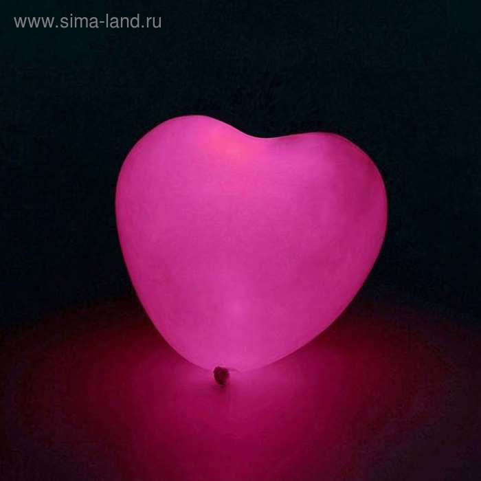Шар латексный диод "Сердечки" 5 шт. 12" Розовый - Фото 1