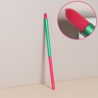Кисть для макияжа «PENCIL», 16 (+/- 1) см, цвет розовый/зелёный - Фото 2
