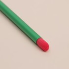 Кисть для макияжа «PENCIL», 16 см, цвет розовый/зелёный - Фото 4