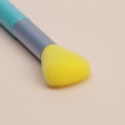 Кисть для макияжа «PENCIL», 14,3 (+/- 1) см,цвет жёлтый/голубой - Фото 4