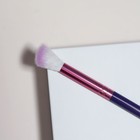 Кисть для макияжа «PENCIL», скошенная, 17,5 см, цвет фиолетовый/розовый - Фото 3