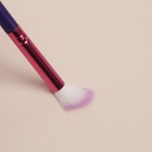 Кисть для макияжа «PENCIL», скошенная, 17,5 см, цвет фиолетовый/розовый - Фото 5