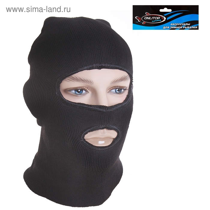 Шлем-маска для лица с 2 отверстиями - Фото 1