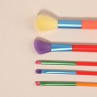 Набор кистей для макияжа «PENCIL», 5 предметов, разноцветные - Фото 4