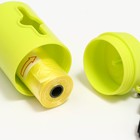 Контейнер под пакеты для уборки за собаками 7 х 4 см, зелёный - фото 24069720