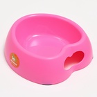 Миска «Сердце», 200 мл, 20.5×19×6 см,, пластик, розовая - Фото 4