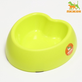 Миска «Сердце» 26.5×25×8 см, зелёная