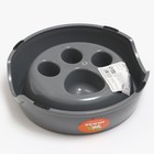 Миска для медленного кормления «Лапа», 400 мл, серая - Фото 3