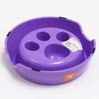 Миска для медленного кормления "Лапа", 800 мл, фиолетовая - Фото 3
