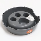 Миска для медленного кормления «Лапа», 800 мл, пластик, серая - Фото 4