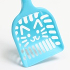 Совок фигурный «Кот» с эргономичной ручкой, 28×10 см, голубой - Фото 5