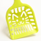 Совок фигурный «Кот» с эргономичной ручкой, 28×10 см, зелёный - Фото 5