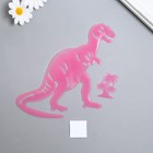 Наклейка фосфорная "Динозавр" с клеевыми подушечками набор 2 шт МИКС 29,5х25 см - фото 6716906