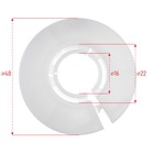 Обвод универсальный для труб «Идеал», Ф16 – 22 мм, цвет белый 001 - Фото 2