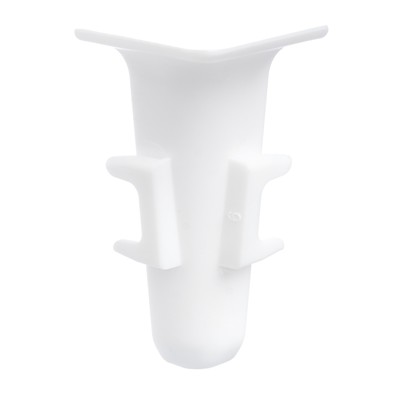 Угол внутренний для плинтуса «Деконика», 55 мм, 001 белый,