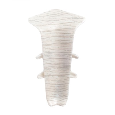 Угол внутренний для плинтуса «Деконика», 55 мм, цвет 253 ясень серый