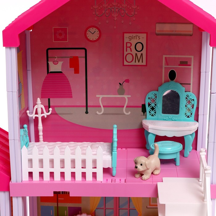 Дом для кукол «Дом принцессы» с мебелью и аксессуарами - фото 1885478487
