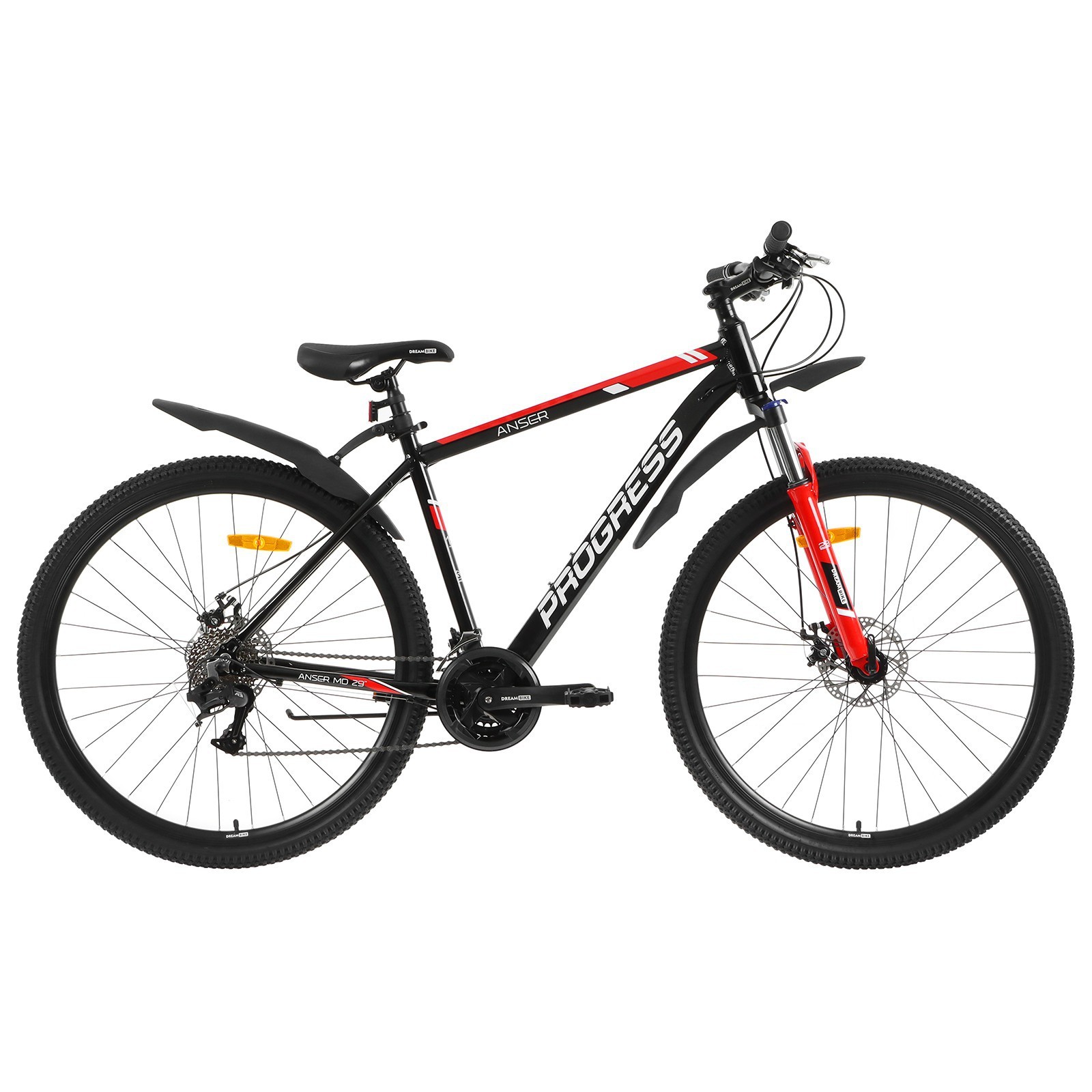 Велосипед 29" PROGRESS Anser MD RUS, цвет чёрный/красный, р. 21 ...