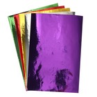 Бумага цветная самоклеящаяся А4, 10 листов, 10 цветов (5 обычных + 5 зеркальных), 80 г/м2 - фото 6717168