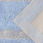 Коврик для дома Доляна «Вензель», 50×80 см, голубой - Фото 4