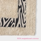 Коврик для дома Доляна «Зебра», 50×80 см, молочный - Фото 2