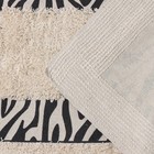 Коврик для дома Доляна «Зебра», 50×80 см, молочный - Фото 3