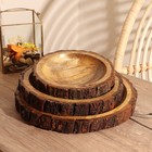 Поднос, набор 3 шт., 30×30 см, 25×25 см, 20×20 см, дерево - Фото 1