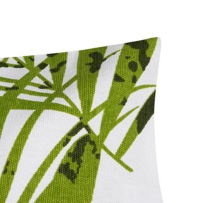 Наволочка декоративная Tropics 40×40 см, 100% хлопок, зелёная