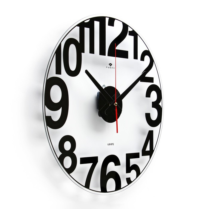 Часы настенные, интерьерные "Цифры", бесшумные, d-39 см - фото 1926521425