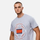 Футболка мужская, цвет серый/принт МИКС, размер 44 (S) 9129719