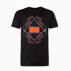 Футболка мужская, цвет чёрный/принт МИКС, размер 44 (S) - фото 21808230