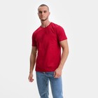 Футболка мужская, цвет красный/принт МИКС, размер S - фото 21808263