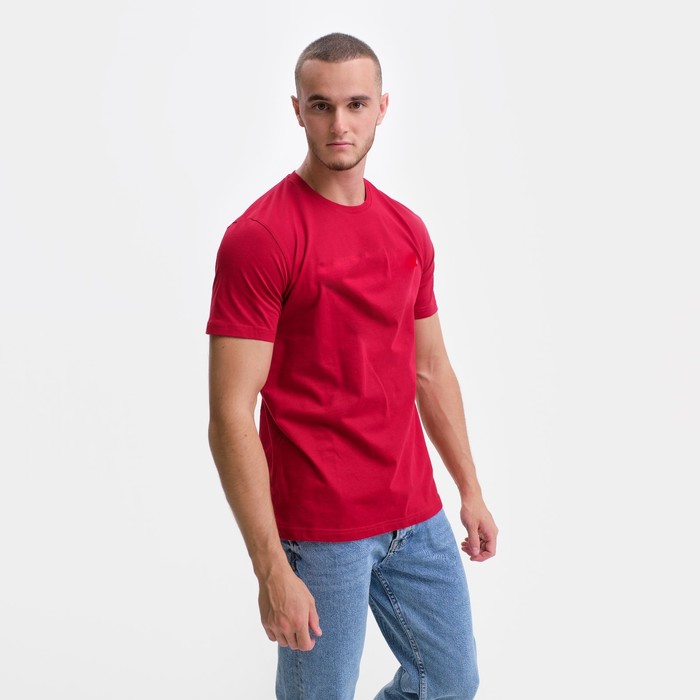 Футболка мужская, цвет красный/принт МИКС, размер XL - Фото 1