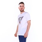 Футболка мужская, цвет белый/принт МИКС, размер S - фото 21808286