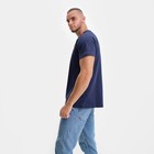 Футболка мужская, цвет тёмно-синий/принт МИКС, размер S 9157169