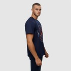 Футболка мужская, цвет тёмно-синий/принт МИКС, размер 44 (S) - фото 21808384