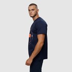 Футболка мужская, цвет тёмно-синий/принт МИКС, размер 46 (M) - фото 21808392