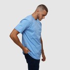 Футболка мужская, цвет голубой/принт МИКС, размер 2XL - Фото 4