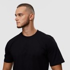 Футболка мужская, цвет чёрный/принт МИКС, размер XL - фото 21808640