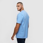 Футболка мужская, цвет голубой/принт МИКС, размер S - фото 21808683