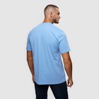 Футболка мужская, цвет голубой/принт МИКС, размер S - фото 21808684