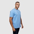 Футболка мужская, цвет голубой/принт МИКС, размер 2XL - фото 21808722