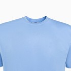 Футболка мужская, цвет голубой/принт МИКС, размер 2XL - фото 21808726