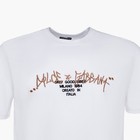 Футболка мужская, цвет белый/принт МИКС, размер 2XL - фото 21808772