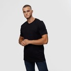 Футболка мужская, цвет чёрный/принт МИКС, размер S - фото 21808776