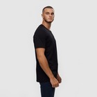 Футболка мужская, цвет чёрный/принт МИКС, размер S - фото 21808777