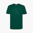 Футболка мужская, цвет зелёный/принт МИКС, размер M - фото 21808835