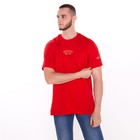 Футболка мужская, цвет красный/принт МИКС, размер S - фото 21808981